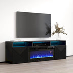 Soporte para TV con chimenea eléctrica de pared de 63 pulgadas