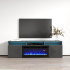 Soporte para TV con chimenea eléctrica de pared de 63 pulgadas