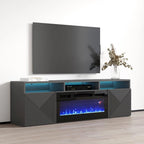 Soporte para TV con chimenea eléctrica de pared de 63 pulgadas