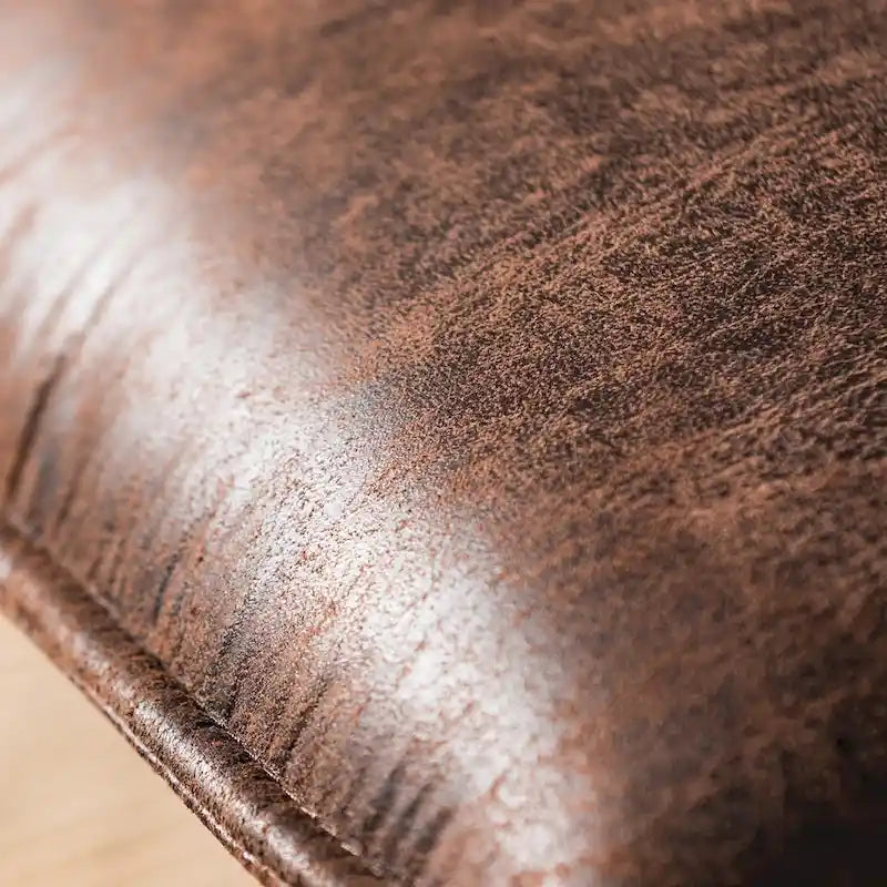 Sillón decorativo sin brazos de tela de gamuza de mediados de siglo