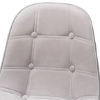 Silla de oficina giratoria de terciopelo con base de metal dorado