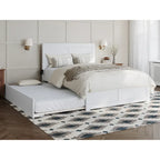 Cama Plataforma Matrimonial con Cabecera, Piecera y Cama Nido Matrimonial a juego