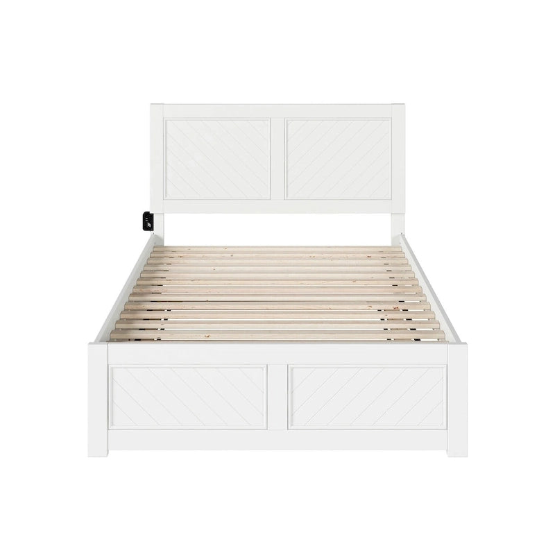 Cama Plataforma Matrimonial con Cabecera, Piecera y Cama Nido Matrimonial a juego