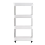Carrito de almacenamiento delgado de varios niveles – Blanco