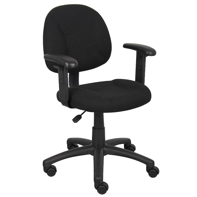 Silla de tela para postura con brazos ajustables