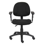 Silla de tela para postura con brazos ajustables