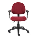 Silla de tela para postura con brazos ajustables