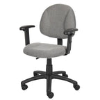 Silla de tela para postura con brazos ajustables