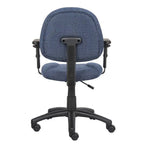 Silla de tela para postura con brazos ajustables