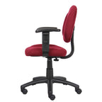 Silla de tela para postura con brazos ajustables