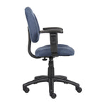 Silla de tela para postura con brazos ajustables