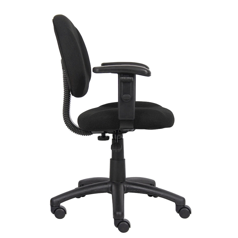 Silla de tela para postura con brazos ajustables