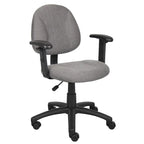 Silla de tela para postura con brazos ajustables