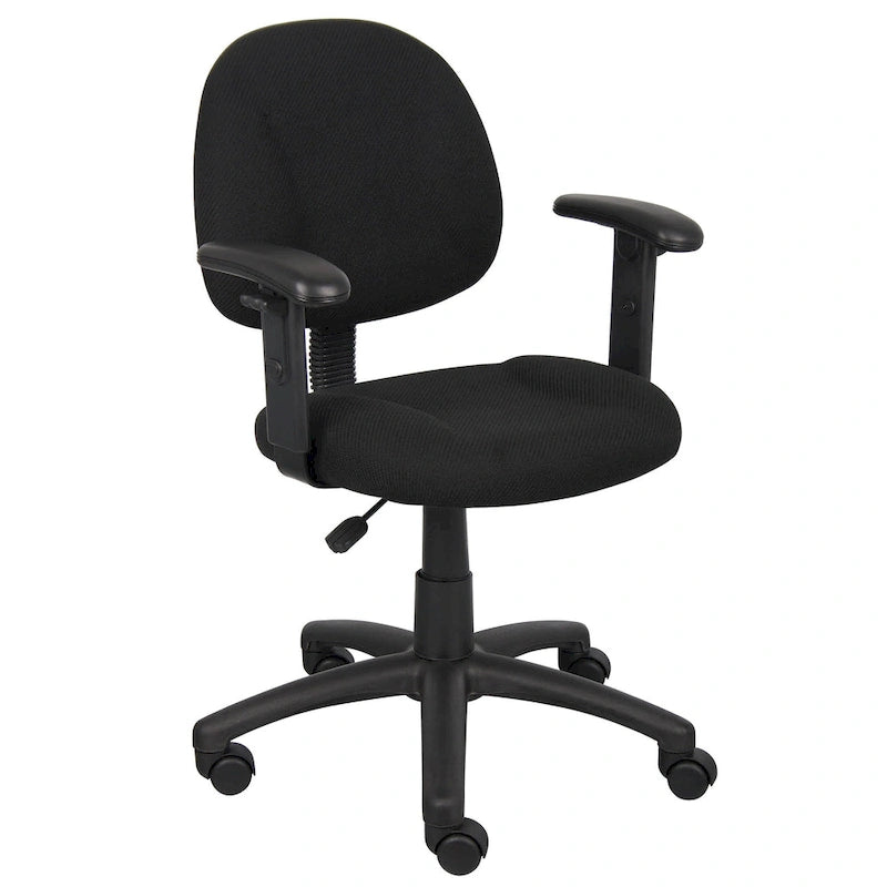 Silla de tela para postura con brazos ajustables