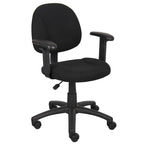Silla de tela para postura con brazos ajustables