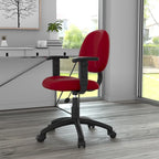 Silla de tela para postura con brazos ajustables