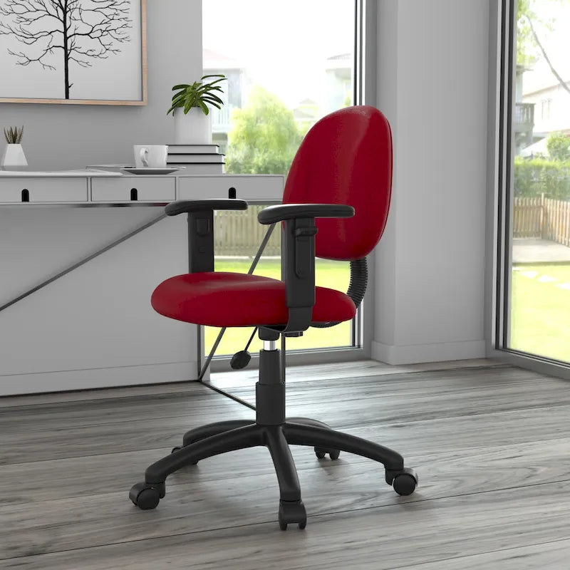 Silla de tela para postura con brazos ajustables
