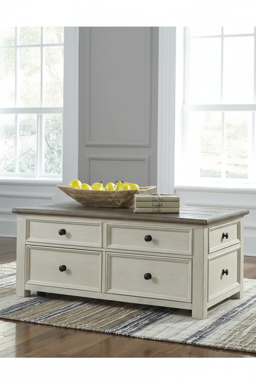 Bolanburg Two-Tone Coffee Table with Lift Top