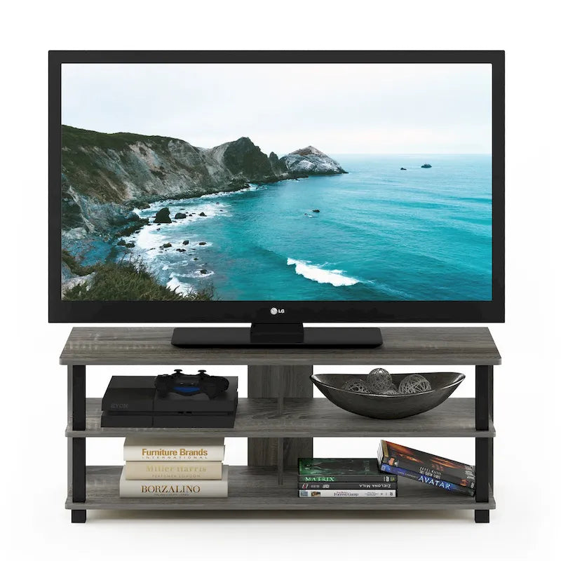 Mueble de TV de madera de 3 niveles