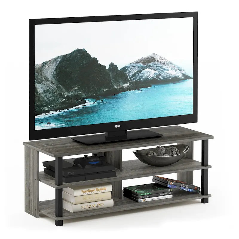 Mueble de TV de madera de 3 niveles