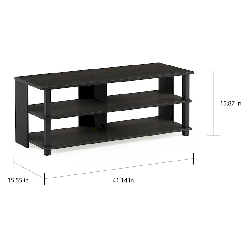 Mueble de TV de madera de 3 niveles