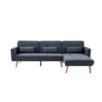 Sofá Chesterfield de terciopelo de 82" con brazos cuadrados capitonados y 2 cojines decorativos