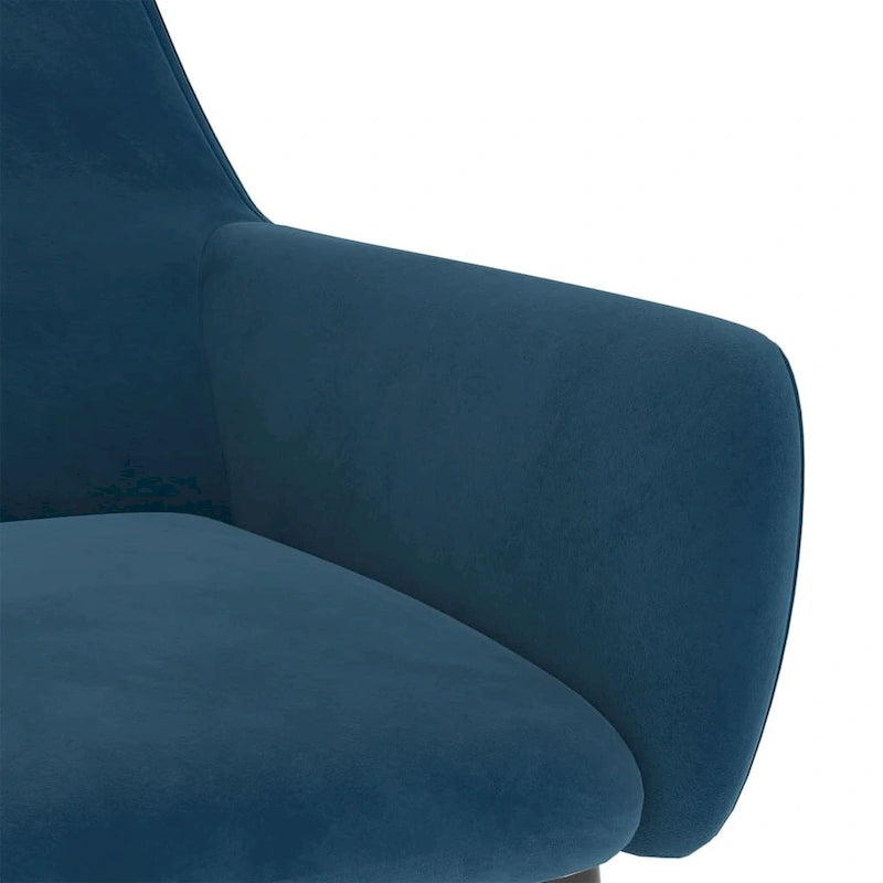 Sillas de comedor tapizadas con patas de metal, juego de 2 – Terciopelo, 55.88 x 55.88 x 78 cm