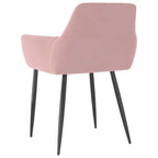 Sillas de comedor tapizadas con patas de metal, juego de 2 – Terciopelo, 55.88 x 55.88 x 78 cm