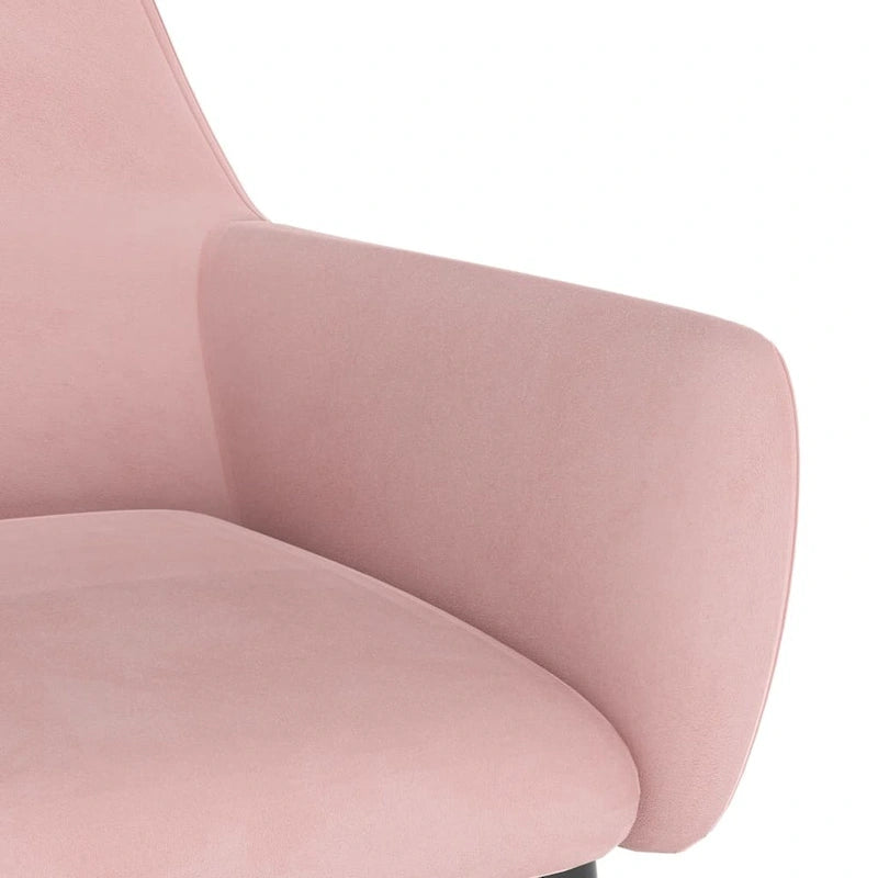 Sillas de comedor tapizadas con patas de metal, juego de 2 – Terciopelo, 55.88 x 55.88 x 78 cm