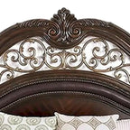 Marco de cama de madera tamaño King - Marrón