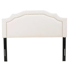 Cabecero tapizado Queen/Full de 62" con detalles de tachuelas