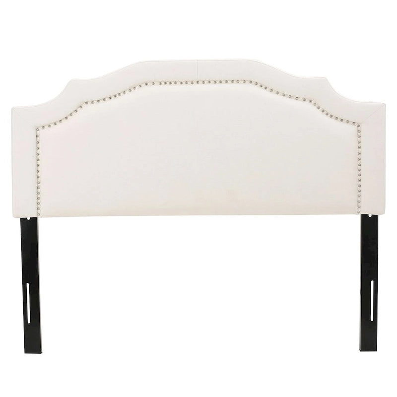 Cabecero tapizado Queen/Full de 62" con detalles de tachuelas