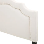 Cabecero tapizado Queen/Full de 62" con detalles de tachuelas
