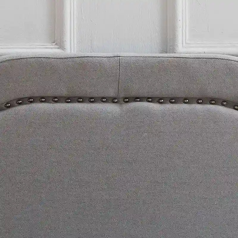 Cabecero tapizado Queen/Full de 62" con detalles de tachuelas