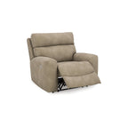 Sillón reclinable eléctrico con reposacabezas ajustable - Beige