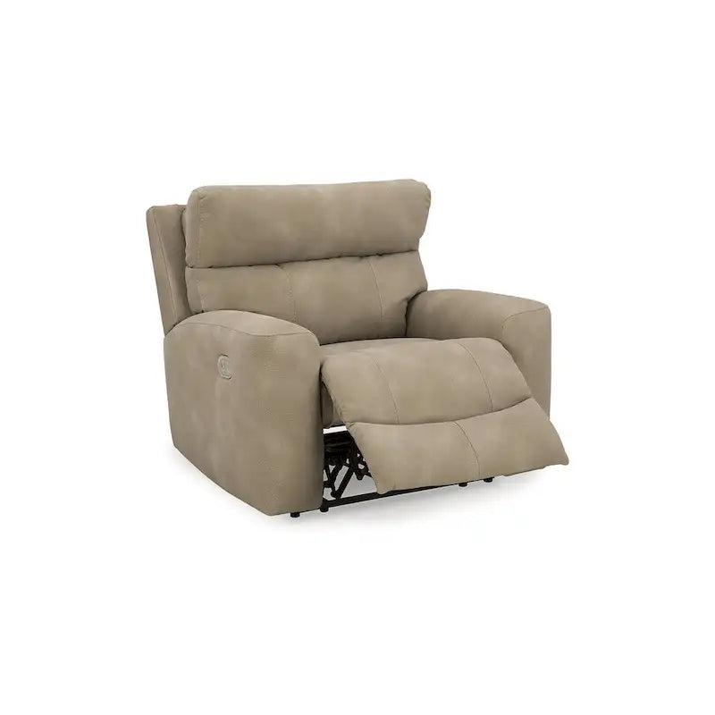 Sillón reclinable eléctrico con reposacabezas ajustable - Beige