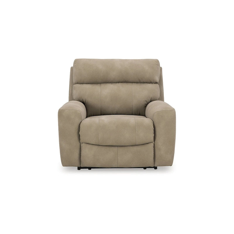 Sillón reclinable eléctrico con reposacabezas ajustable - Beige