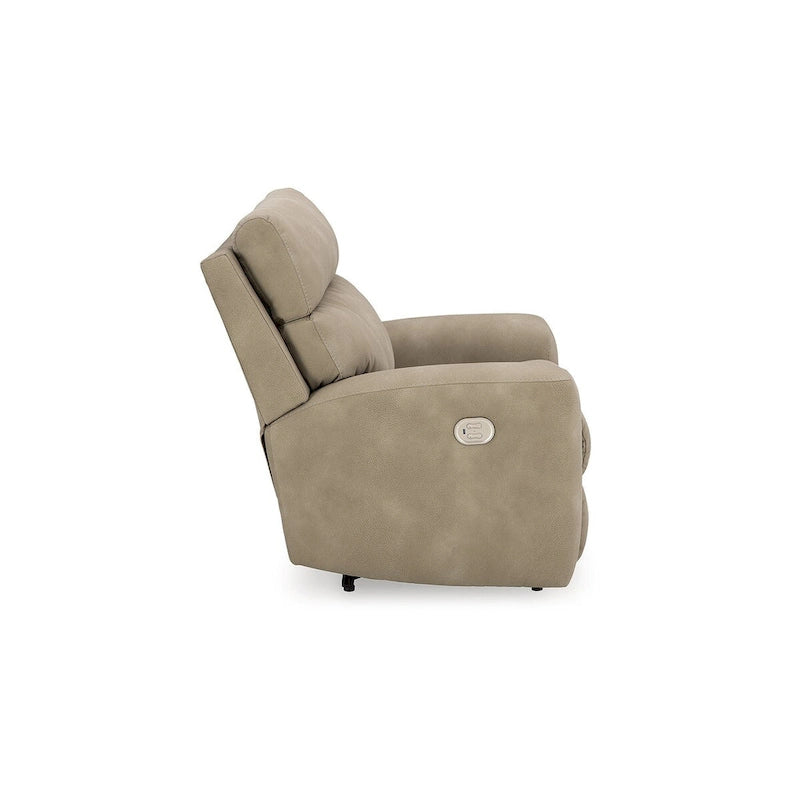 Sillón reclinable eléctrico con reposacabezas ajustable - Beige