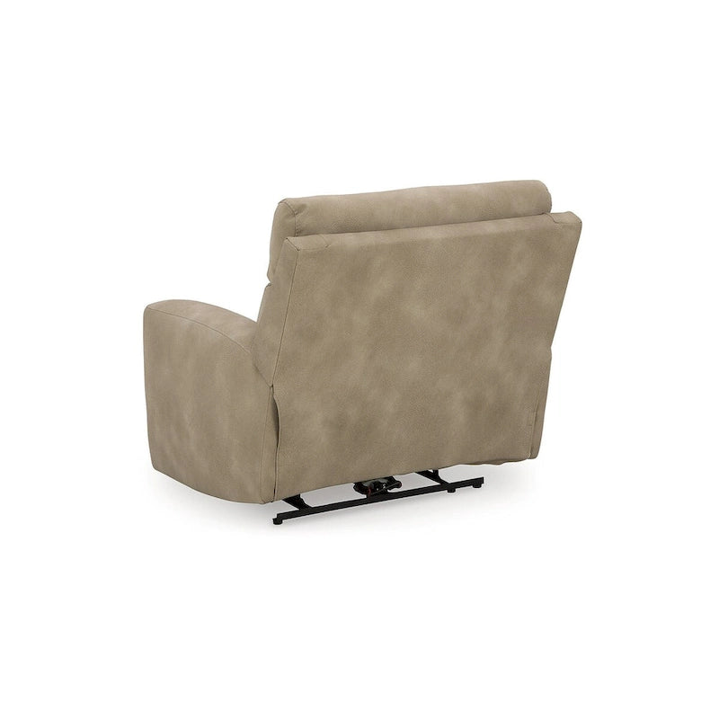 Sillón reclinable eléctrico con reposacabezas ajustable - Beige