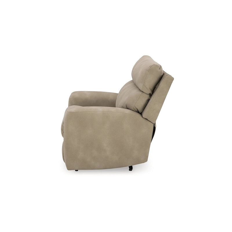 Sillón reclinable eléctrico con reposacabezas ajustable - Beige