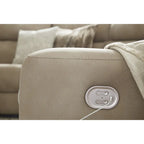 Sillón reclinable eléctrico con reposacabezas ajustable - Beige