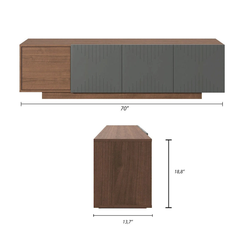 Mueble de TV para televisores de hasta 80 pulgadas