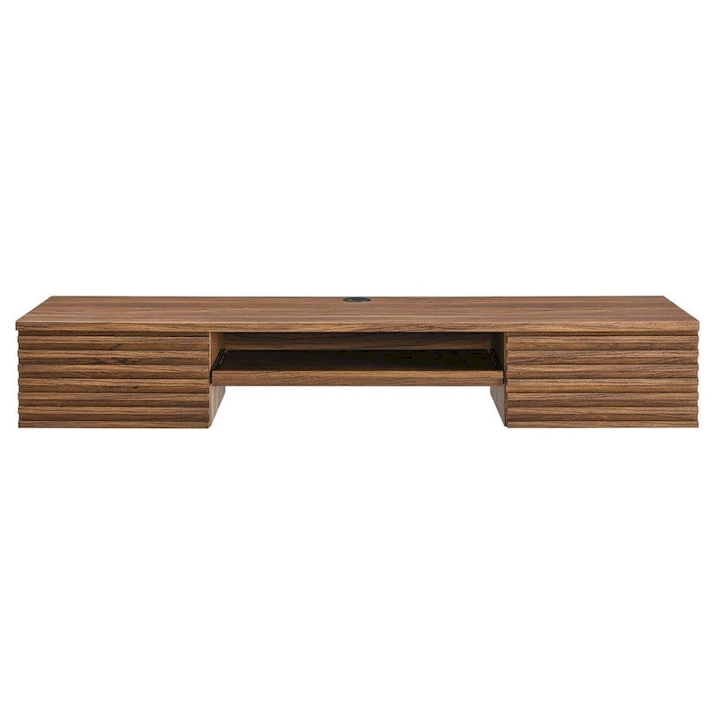 Escritorio de oficina de madera para montar en la pared