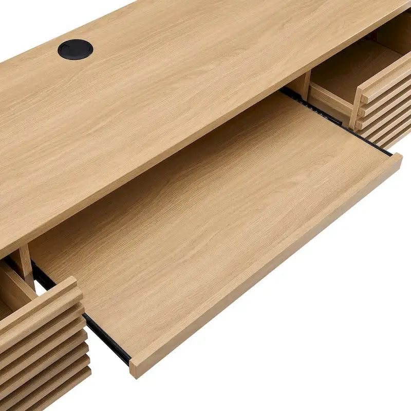 Escritorio de oficina de madera para montar en la pared