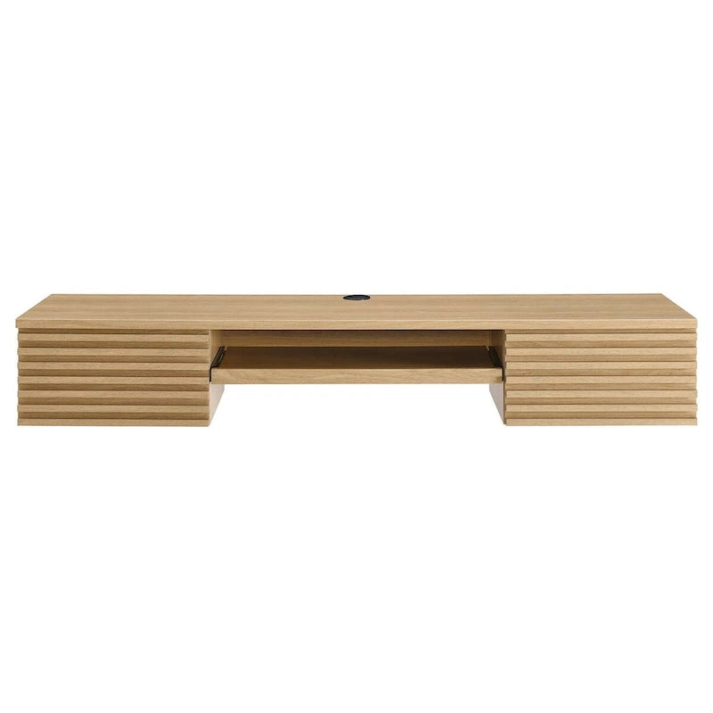 Escritorio de oficina de madera para montar en la pared