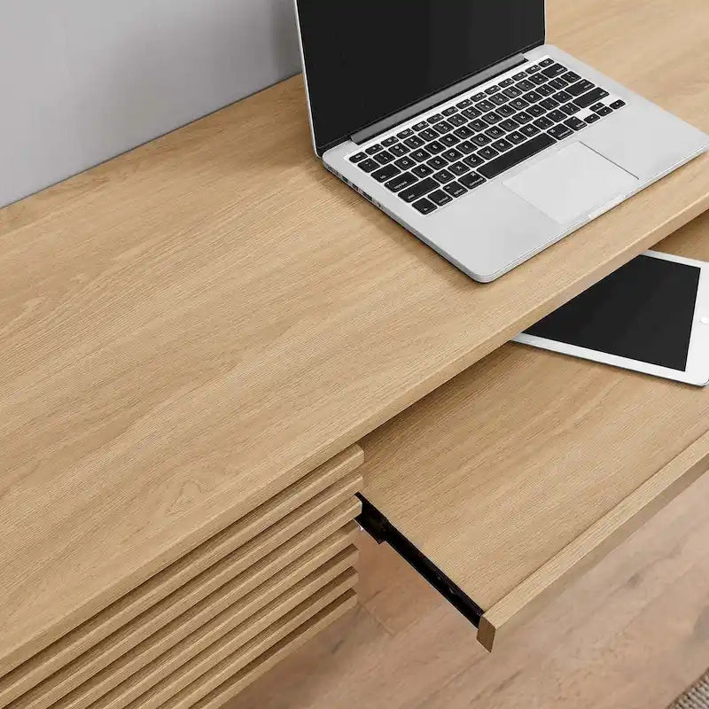 Escritorio de oficina de madera para montar en la pared