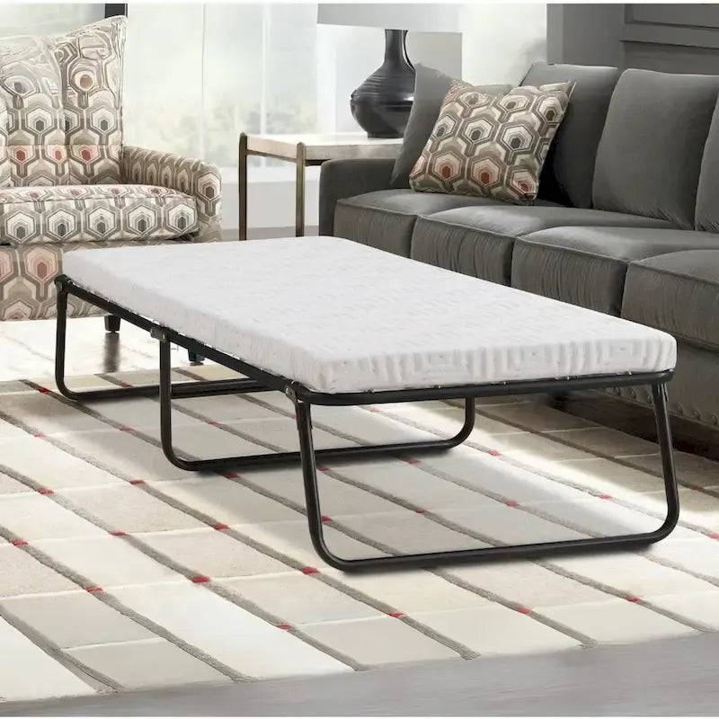 Cama plegable para invitados con colchón de espuma de gel