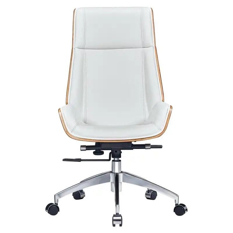 Silla ejecutiva de oficina con respaldo alto y ruedas
