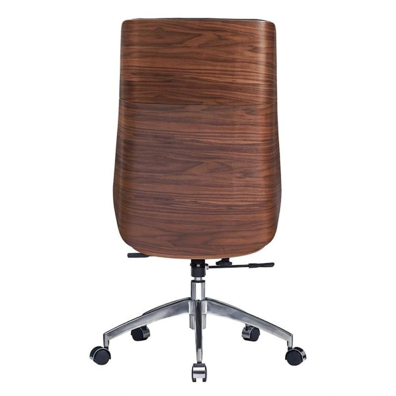 Silla ejecutiva de oficina con respaldo alto y ruedas