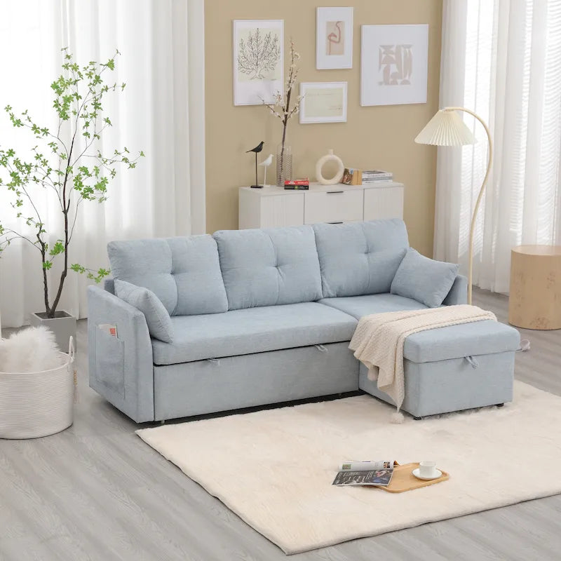 Sofá Seccional Modular con Almacenamiento y Función Reclinable